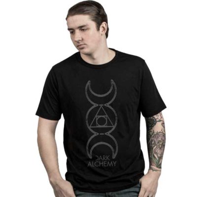 Dark Alchemy, Occult Tshirt, Unisex, Triple Moon