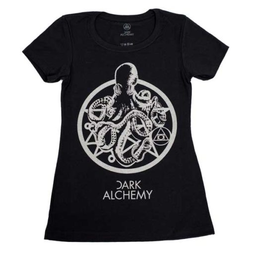 Dark Alchemy, Occult Tshirt, Womens, Kraken Rises